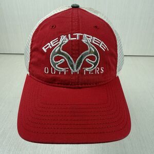 Realtree Hat Cap Mens Strapback Red Mesh Back Fishing Hunting NWOT